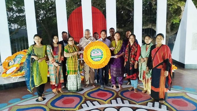 রাঙামাটিতে একুশে ফেব্রুয়ারি উপলক্ষ্যে বিপ্লবী ওয়ার্কার্স পার্টির শ্রদ্ধাঞ্জলী