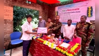 নানিয়ারচর সেনাবাহিনীর উদ্যোগে শিক্ষার্থীদের বিদায়ী সংবর্ধনা ও শিক্ষা সামগ্রী উপহার