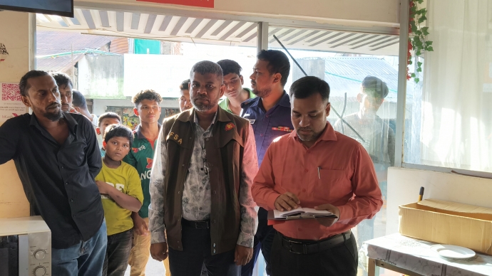 কাপ্তাইয়ে ভ্রাম্যমাণ আদালতে জরিমানা আদায়